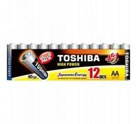 Pack de 12 Pilas AA Toshiba High Power LR6/ 1.5V/ Alcalinas