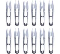 Pack de 12 Tijeras Corta Hilos de Costura y Manualidades - Acero Inoxidable - Tijeras de Precisión - Tijeras pequeñas de Costura - (12 unidades)