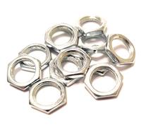 Pack de 12 Tuercas Cromadas 3/8 inch x 32 Medidas Imperiales USA para Potenciometros CTS Bourns Jack Switchcraft
