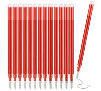 Pack de 13 recambios rojos borrables de 0,7 mm compatibles con bolígrafos Pilot FiXion, tinta termosensible de alta calidad para escritura fluida y precisa, con larga vida útil y garantía de