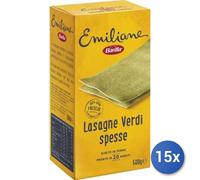 Pack De 15 Barilla Emiliane Lasagna Verde Pasta Al Huevo 500 g