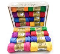 ▷ Pack de 16 Zepelines Ne 5/2 surtido colores oscuros de algodón perlé 100% egipcio mercerizado para tejer labores de ganchillo o punto con un acabado elegante.