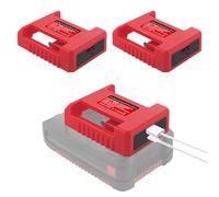 Pack de 2 adaptadores USB para batería Einhell PXC de 18 V, con USB y adaptador de carga rápida de teléfono tipo C (solo adaptador)