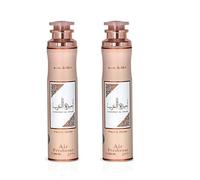 Pack de 2 Ambientadores Lattafa Ameerat Al Arab Prive Rose 300ml, Aroma Floral y Afrutado Notas de Rosa y Vainilla, Fragancia Árabe para Hogar, Coche y Oficina (Ameerat Al Arab Prive Rose - Pack of 2)