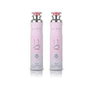 Pack de 2 Ambientadores Lattafa Yara 300 ml, Aroma Árabe Dulce y Elegante con Notas Florales y Ambaradas de Larga Duración, Fragancia Dulce y Duradera para Hogar, Coche y Oficina (Yara - Pack of 2)