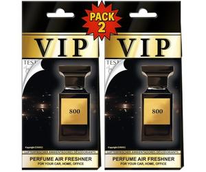 Pack de 2 Ambientadores VIP OLOR A PERFUME de Lujo para Coche, Hogar y Oficina O bolsa de deporte, variedad de olores segun el modelo de referencia. La foto indica que perfume es. (800 - PERFUME)
