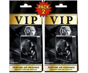 Pack de 2 Ambientadores VIP OLOR A PERFUME de Lujo para Coche, Hogar y Oficina O bolsa de deporte, variedad de olores segun el modelo de referencia. La foto indica que perfume es. (18 FRAGANCIA)