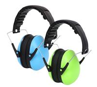 Pack de 2 auriculares de protección auditiva para niños: orejeras plegables para niños con material agradable para 3-16 años, buen efecto de aislamiento acústico orejeras para familia, escuela,