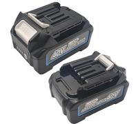 Pack de 2 baterías BL4020 para Makita BL4020 BL4025 BL4040 BL4050B191B36-3 191X65-8 191B26-6, compatible con Makita 40V CF001G DF001G GA003G GA005G GA013G LSLSS 004GZ MP001G MR006G MR009G Power Tool