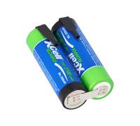 Pack de 2 baterías con soldadura AA Mignon XCell 2,4 V 2700 mAh de alta corriente, carga rápida,