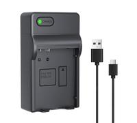 Pack de 2 baterías LP EN-EL14/EN-EL14a de 1600 mAh con cable de carga rápida USB-C para cámaras Nikon D3100, D3200, D3300 D3400 D3500 D5100 D5200 D5300 D5500 D5600 DF y Coolpix P7000 P7100 P7700 P7800
