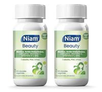 [Pack de 2] Biotina para el Cabello, Ácido Hialurónico, Selenio, Zinc y Colágeno | Vitaminas para el Pelo, Piel y Uñas | Pastillas Anticaída | 120 Cápsulas - 4 meses de tratamiento | Niam Beauty