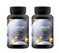 Pack de 2 Botes Vitamina E Natural 400 UI en Perlas - Cápsulas Blandas Antioxidantes con D-Alfa Tocoferol - 440 Perlas