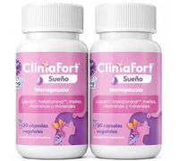 [Pack de 2] ClimaFort Sueño | Alivia Sofocos, Insomnio y Síntomas de Premenopausia y Menopausia | Lúpulo, Melatonina, Vitaminas, Minerales | 2 meses de Tratamiento | 1 Cápsula al día