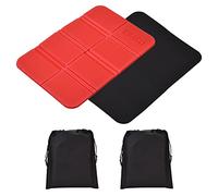 Pack de 2 cojines de asiento plegables, resistentes al agua, para exteriores, con 2 bolsas de almacenamiento, para jardín, estadio, caza, camping, senderismo, picnic