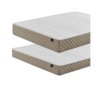 Pack de 2 colchones formado por 1 colchó eco basic 90x180 cm y maxi basic 90x190 cm 190 cm