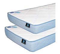 Pack de 2 colchones mirotengo juveniles con núcleo foamflex hr, 2 medidas (90x190 cm y 90x180 cm ) 90 cm
