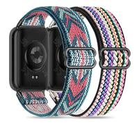 Pack de 2 correas de nailon para Xiaomi Mi Band 8 Pro/Redmi Watch 4, correa de repuesto rápida y suave para reloj deportivo
