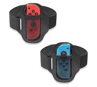 Pack de 2 correas para las piernas compatibles con Nintendo Switch Sports Soccer/Ring Fit Adventure, correa ajustable elástica transpirable para la pierna compatible con Switch OLED/Switch, para
