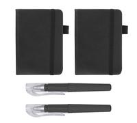 Pack De 2 Cuadernos Y 2 Bolígrafos Roller, Cuadernos Portátiles, Mini Cuadernos, Cuadernos Rayados, Útiles De Oficina Y Aprendizaje