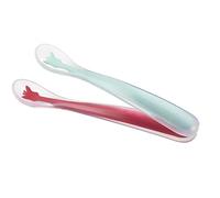 Sophie la Girafe 450408 - Juego de 2 Cucharas de Silicona Suave, unisex