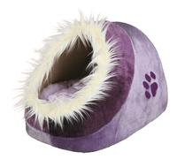 Pack de 2 cueva de peluche Minou 35 × 26 × 41 cm, púrpura/violeta