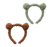 Pack De 2 Diademas Con Orejas De Oso, Lindas Diademas De Felpa, Decoración De Diadema Para Mujer, Diademas Con Orejas De Animales, Accesorios Para El Cabello