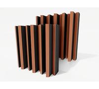 Pack de 2 difusores acústicos | Difusor 2D | Reflexión - Difusión - Absorción - Aislamiento acústico | Panel decorativo para pared | Color: [ARTO (150mm) | Cerezo]