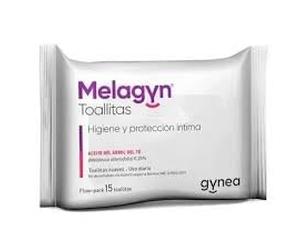 Pack de 2 envases Gynea Melagyn Toallitas Higiénicas (Flow Pack) - 30 toallitas en total