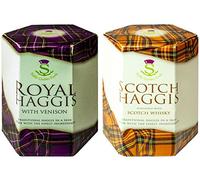 Pack de 2 Escoceses Venado Haggis and Scotch Whisky Haggis Comida Escocesa Regalos Plato Nacional de Escocia