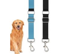 Pack de 2 extensiones de correa de cuidado de mascotas, extensión de brazo para cuidado de perros, correas de extensión para aseo de mascotas, extensión de bucle para el cuidado del perro (azul)