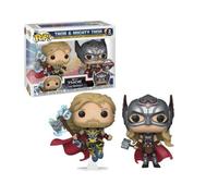 Pack de 2 Funko Pop: Thor y Mighty Thor - Marvel Love & Thunder