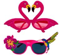Pack De 2 Gafas De Vestir, Gafas De Sol Divertidas, Gafas De Sol Divertidas, Gafas De Sol Locas, Gafas De Sol Flamingo, Accesorios Flamencos