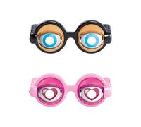 Pack De 2 Gafas Divertidas De Juguete Para Niños, Regalos De Fiesta De Dibujos Animados, Gafas De Fiesta De Cumpleaños, Ojos Locos, Gafas Divertidas