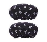 Pack De 2 Gorros De Ducha Con Lazo, Gorro De Ducha Impermeable, Bonito Gorro De Ducha, Gorro De Ducha Reutilizable, Gorro De Ducha Elástico, Accesorios De Ducha