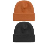 Pack De 2 Gorros De Punto, Gorros Elásticos Y Cálidos, Gorros De Punto Modernos Y Sencillos, Gorros Suaves Y Cálidos, Gorros De Invierno