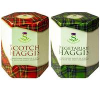 Pack de 2 Haggis Escoceses and Haggis Vegetariano Comida Escocesa Regalos Plato Nacional de Escocia