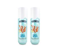Pack de 2 Hair & Body Mist Coral Beach The Fruit Company - Brillo y Glow para Cuerpo y Cabello Hidratación Ligera y Aroma Duradero fragancia de Sorbete de mora y Pera