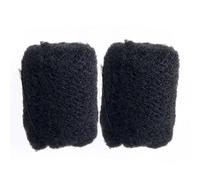 Pack de 2 hebillas africanas coloridas para hacer cerraduras de terror y reparar las manchas existentes de 20,3 cm (negro n.º 1)