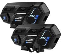 Pack de 2 intercomunicadores M1-S Pro para casco de moto (negro) - FODSPORTS