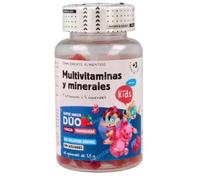 Pack de 2 - Kids Complejo Multivitamínico Infantil en Gominolas (60 Gummies) - Suplemento Masticable para el Crecimiento y Defensas - Lote de 120 Uds