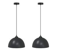 Pack de 2 lámparas de techo rose altura regulable negro ø30x120 cm