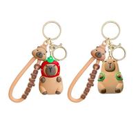 Pack De 2 Llaveros Carpincho, Lindos Llaveros De Dibujos Animados, Coles Decorativos para Mochila, Llaveros Creativos De Animales