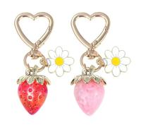 Pack De 2 Llaveros Daisy Fresa, Lindos Llaveros Coles, Llaveros Decorativos para Mujer, Charms para Bolsos