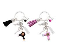 Pack De 2 Llaveros, Llavero Colgante Decoración, Llavero Peluquero, Llavero Colgante Decoración, Regalo Peluquería