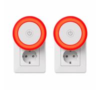 Pack de 2 - Luz Roja Nocturna con Sensor de Luz Inteligente y Enchufe Tipo C, Lámpara de Luz Roja para Dormitorio, Habitación Infantil y Adultos, Enchufable de Bajo Consumo - Outlet productos 1000