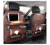 Pack de 2 Organizador Asiento Coche para Opel Manta 1970-1982, Organizadores para Coche Llevar Multibolsillos, Protector Asiento Respaldo con Comedor Poseedor Bandeja,B Brown