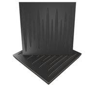 Pack de 2 paneles acústicos absorbentes/difusores | 50 x 50 x 5 cm | Absorción - Difusión - Reflexión - Insonorización | Madera laminada perforada: [ x2 PULSAR | Negro]