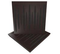 Pack de 2 paneles acústicos absorbentes/difusores | 50 x 50 x 5 cm | Absorción - Difusión - Reflexión - Insonorización | Madera laminada perforada: [ x2 PULSAR | Wengué]
