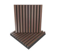 Pack de 2 paneles acústicos absorbentes/difusores de listones | 50 x 50 x 5 cm | Absorción - Difusión - Reflexión - Insonorización | Placas de color: [ x2 POLE | Nogal]